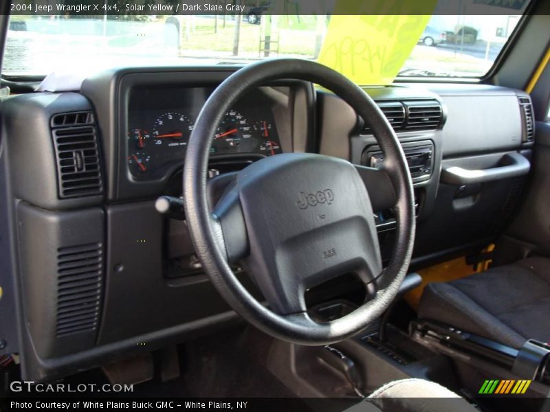 Solar Yellow / Dark Slate Gray 2004 Jeep Wrangler X 4x4
