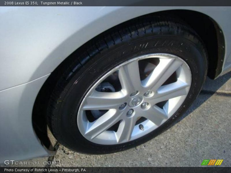 Tungsten Metallic / Black 2008 Lexus ES 350