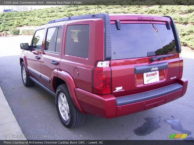 Inferno Red Pearl / Khaki 2006 Jeep Commander 4x4