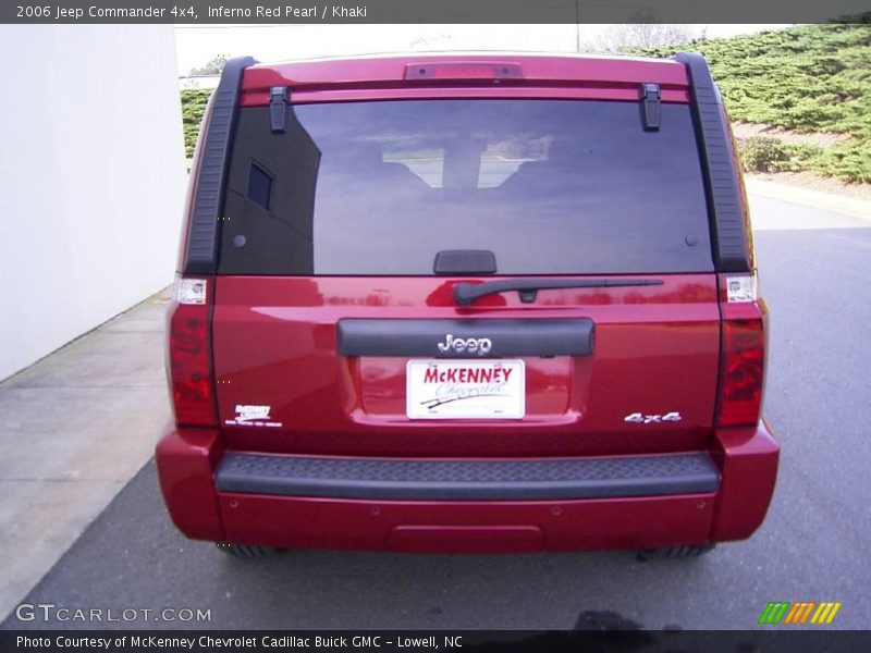 Inferno Red Pearl / Khaki 2006 Jeep Commander 4x4