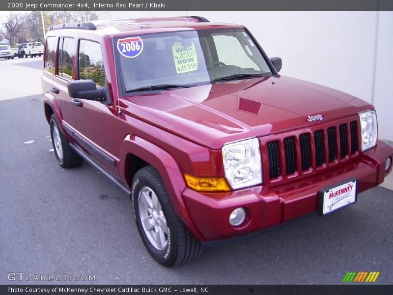 Inferno Red Pearl / Khaki 2006 Jeep Commander 4x4