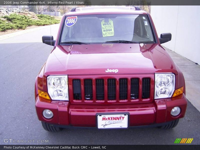 Inferno Red Pearl / Khaki 2006 Jeep Commander 4x4