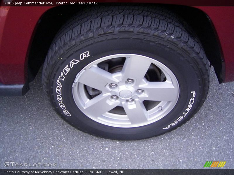 Inferno Red Pearl / Khaki 2006 Jeep Commander 4x4