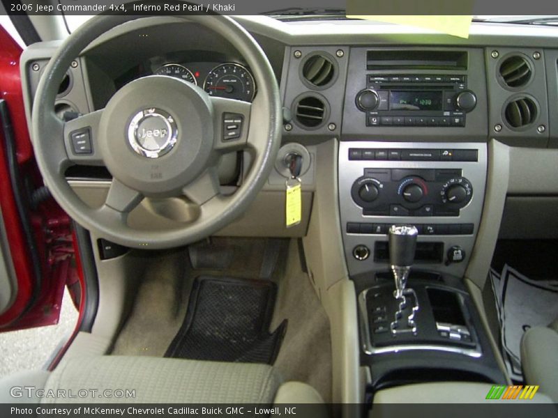 Inferno Red Pearl / Khaki 2006 Jeep Commander 4x4