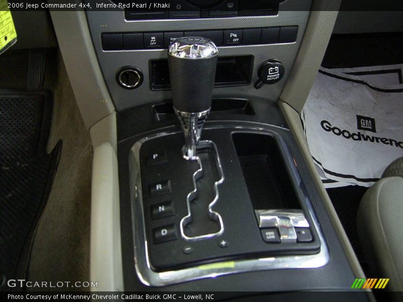 Inferno Red Pearl / Khaki 2006 Jeep Commander 4x4