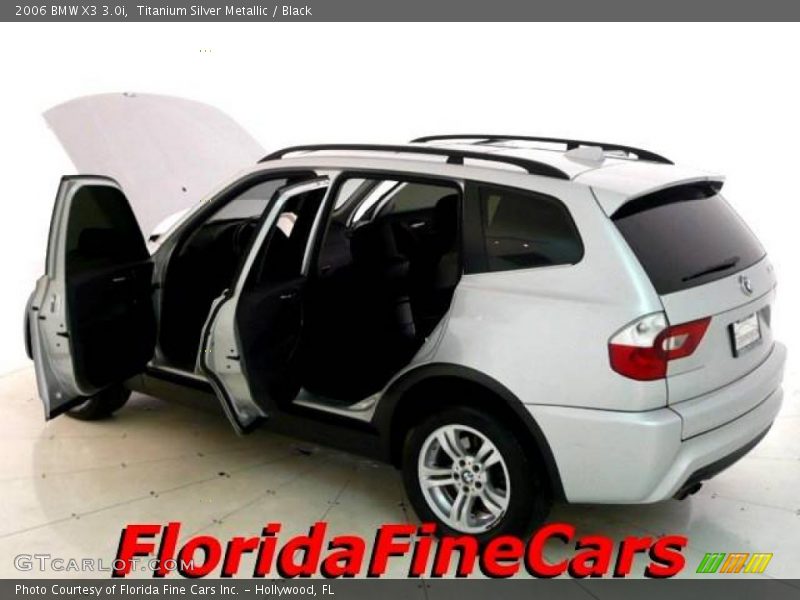 Titanium Silver Metallic / Black 2006 BMW X3 3.0i