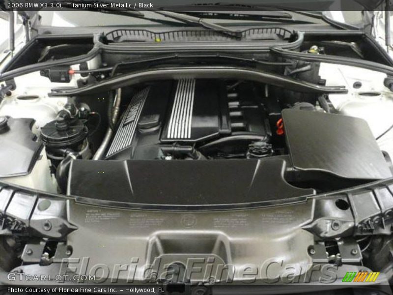 Titanium Silver Metallic / Black 2006 BMW X3 3.0i