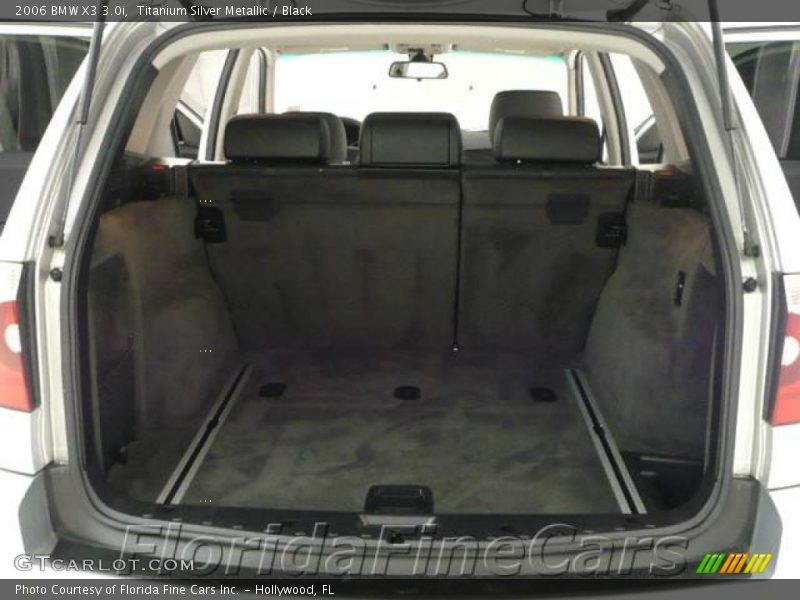 Titanium Silver Metallic / Black 2006 BMW X3 3.0i