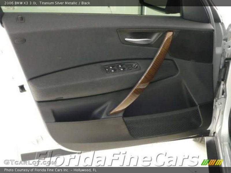 Titanium Silver Metallic / Black 2006 BMW X3 3.0i
