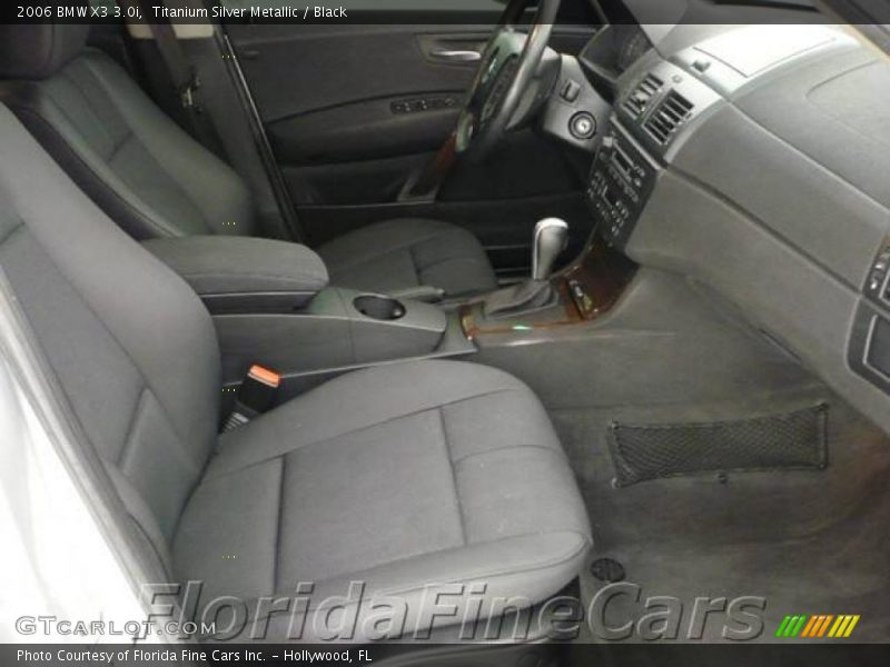 Titanium Silver Metallic / Black 2006 BMW X3 3.0i