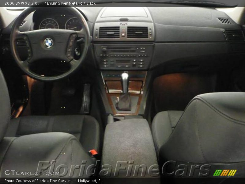 Titanium Silver Metallic / Black 2006 BMW X3 3.0i