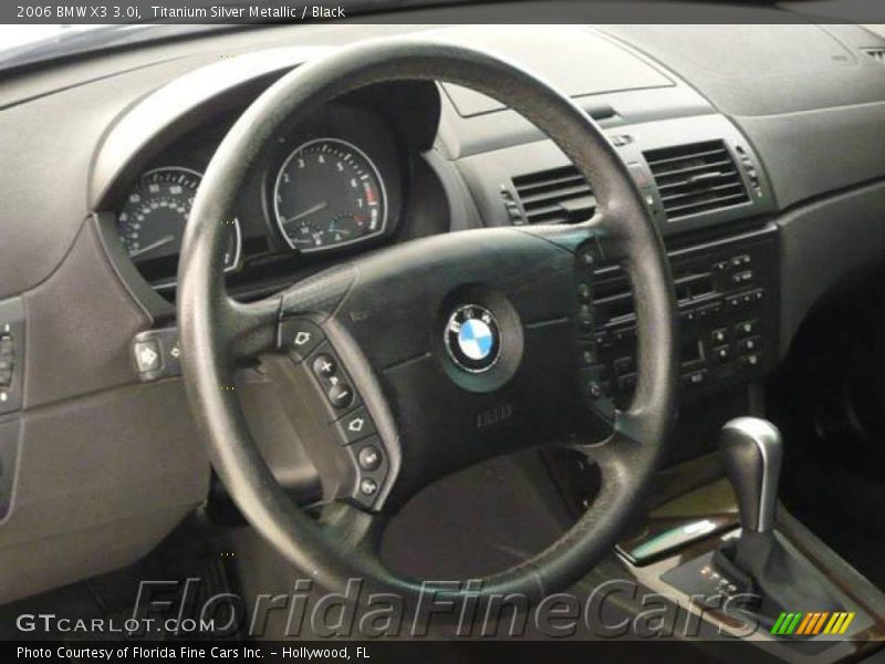 Titanium Silver Metallic / Black 2006 BMW X3 3.0i