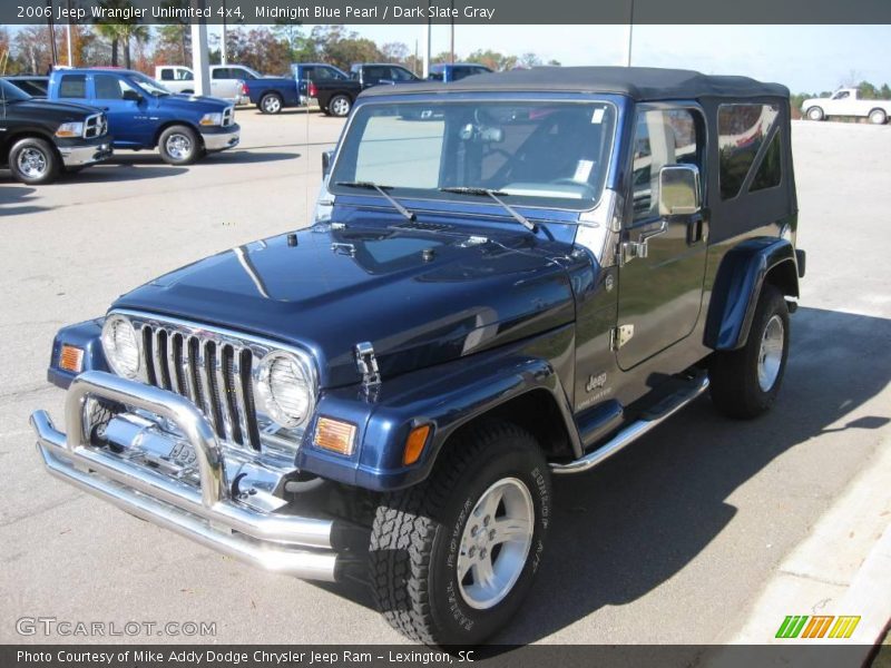 Midnight Blue Pearl / Dark Slate Gray 2006 Jeep Wrangler Unlimited 4x4