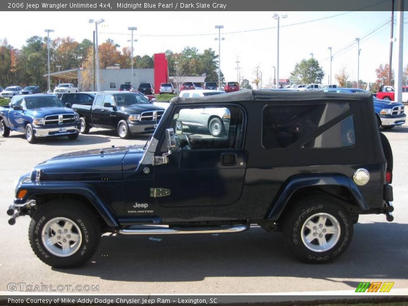 Midnight Blue Pearl / Dark Slate Gray 2006 Jeep Wrangler Unlimited 4x4