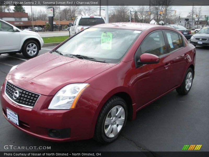 Sonoma Sunset Red / Charcoal/Steel 2007 Nissan Sentra 2.0