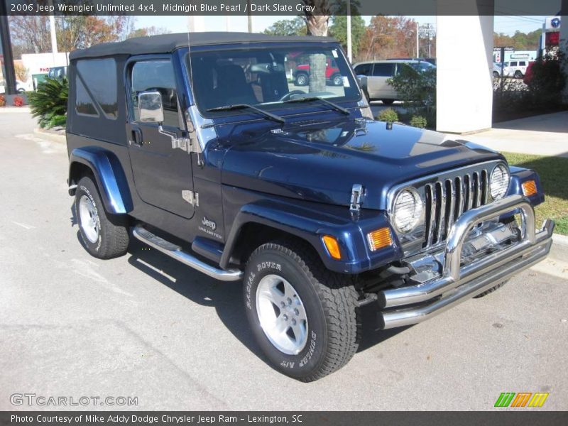 Midnight Blue Pearl / Dark Slate Gray 2006 Jeep Wrangler Unlimited 4x4