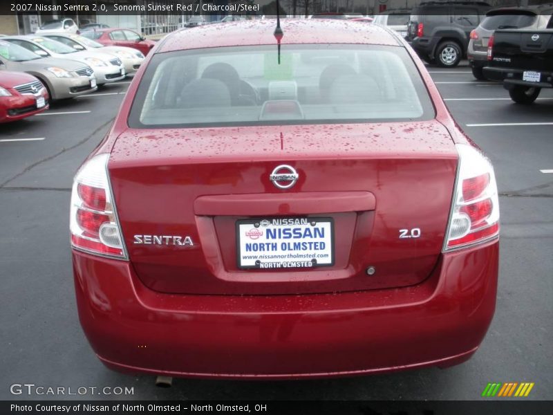 Sonoma Sunset Red / Charcoal/Steel 2007 Nissan Sentra 2.0