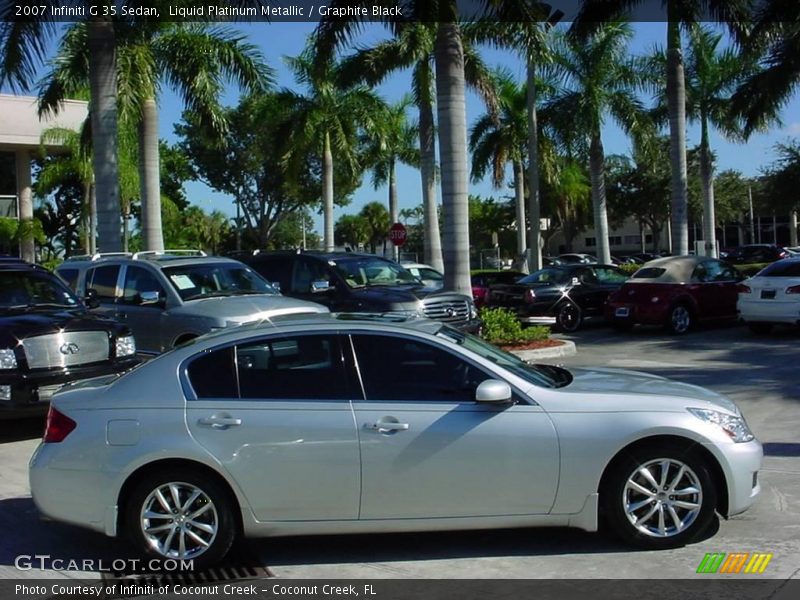Liquid Platinum Metallic / Graphite Black 2007 Infiniti G 35 Sedan