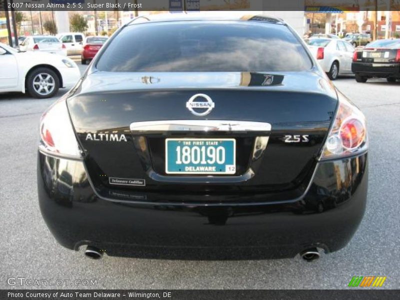 Super Black / Frost 2007 Nissan Altima 2.5 S
