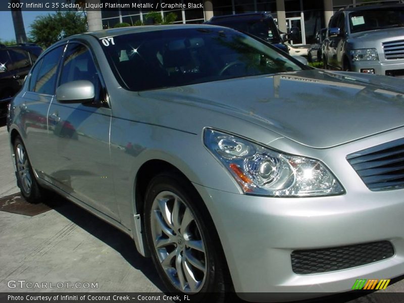 Liquid Platinum Metallic / Graphite Black 2007 Infiniti G 35 Sedan