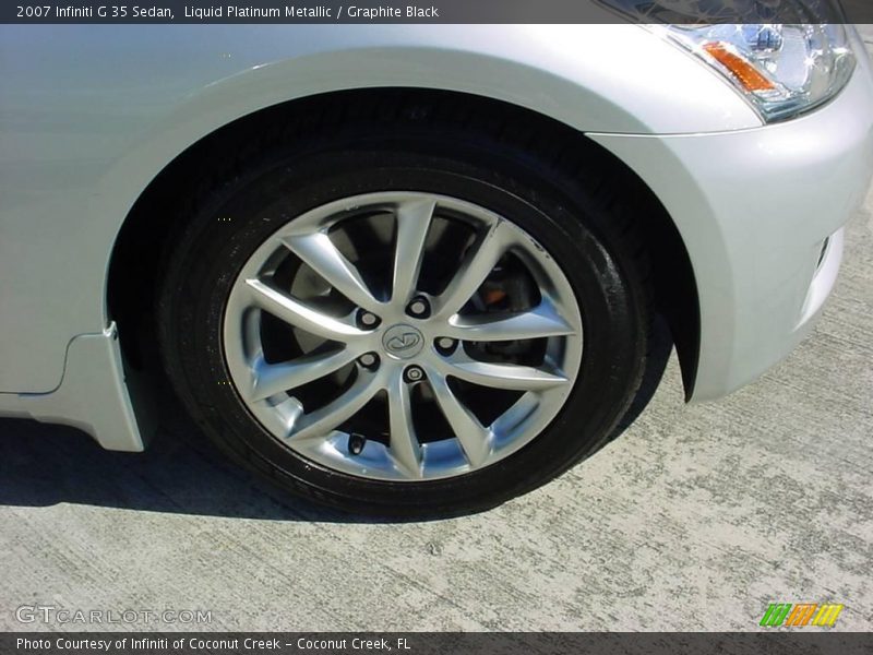 Liquid Platinum Metallic / Graphite Black 2007 Infiniti G 35 Sedan