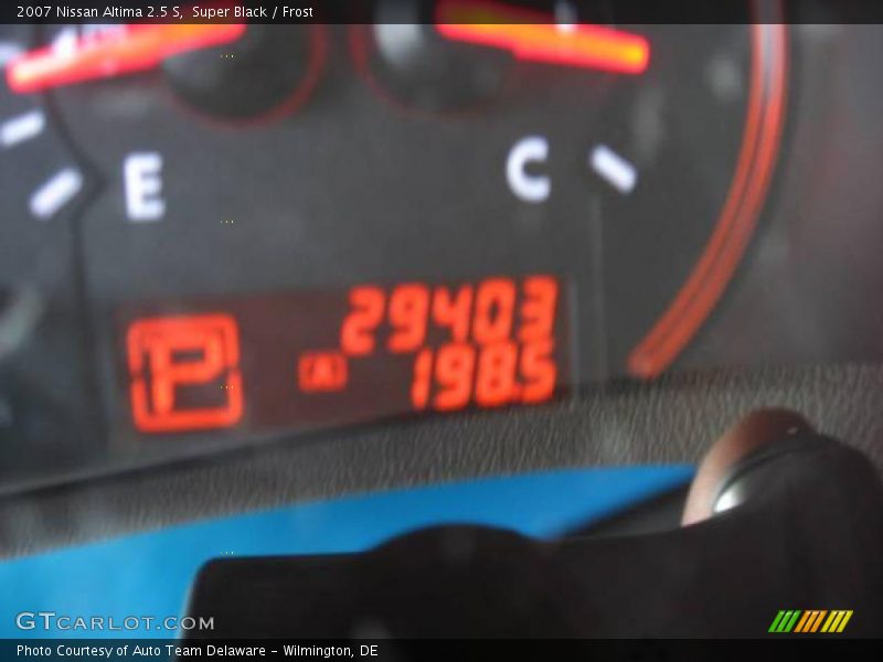 Super Black / Frost 2007 Nissan Altima 2.5 S