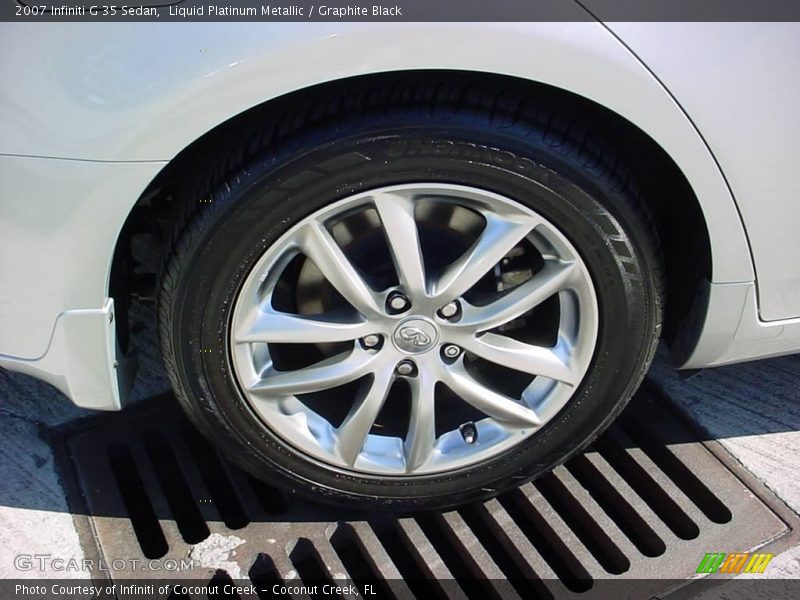 Liquid Platinum Metallic / Graphite Black 2007 Infiniti G 35 Sedan