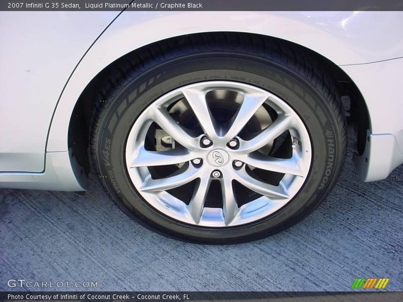Liquid Platinum Metallic / Graphite Black 2007 Infiniti G 35 Sedan