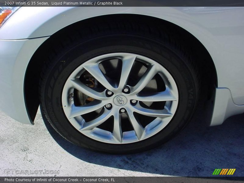 Liquid Platinum Metallic / Graphite Black 2007 Infiniti G 35 Sedan