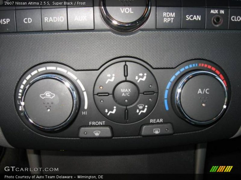 Super Black / Frost 2007 Nissan Altima 2.5 S