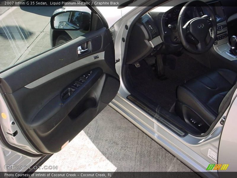 Liquid Platinum Metallic / Graphite Black 2007 Infiniti G 35 Sedan