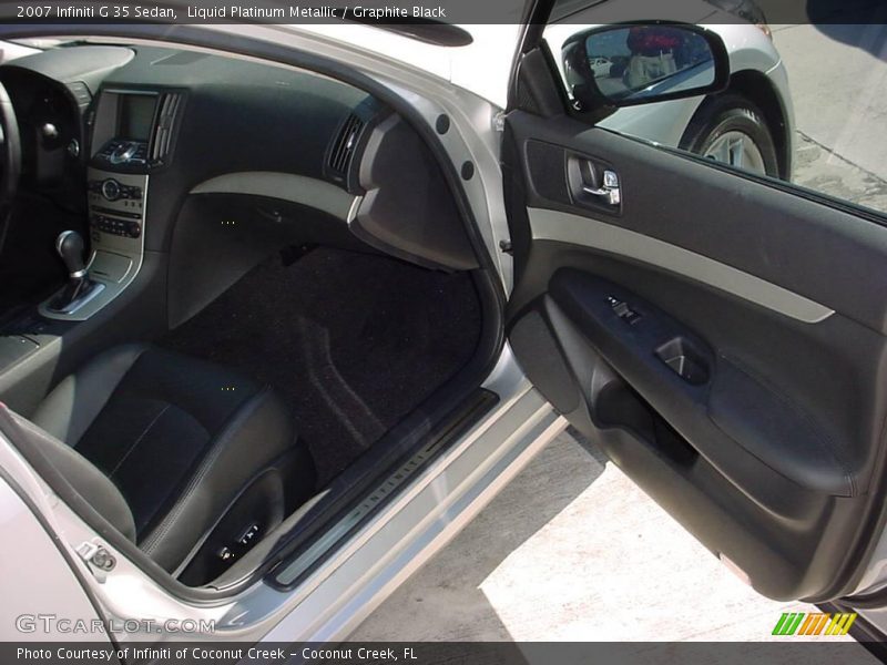 Liquid Platinum Metallic / Graphite Black 2007 Infiniti G 35 Sedan