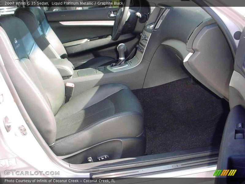 Liquid Platinum Metallic / Graphite Black 2007 Infiniti G 35 Sedan