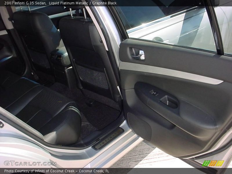Liquid Platinum Metallic / Graphite Black 2007 Infiniti G 35 Sedan