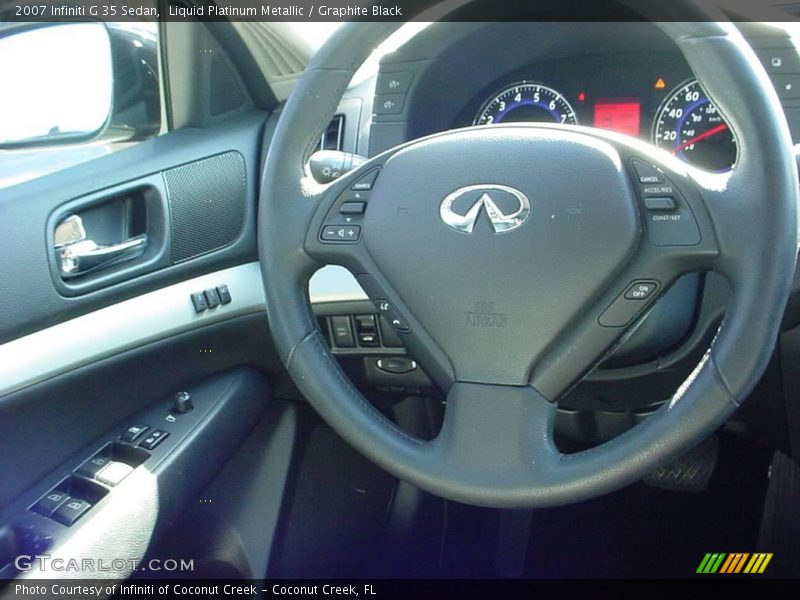 Liquid Platinum Metallic / Graphite Black 2007 Infiniti G 35 Sedan