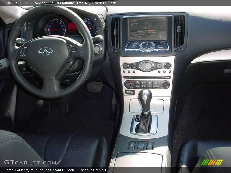 Liquid Platinum Metallic / Graphite Black 2007 Infiniti G 35 Sedan