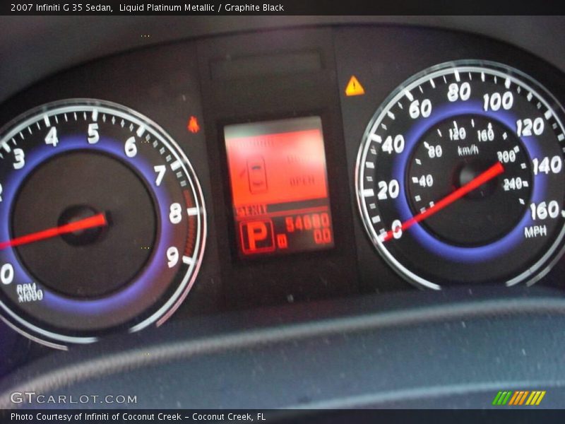 Liquid Platinum Metallic / Graphite Black 2007 Infiniti G 35 Sedan