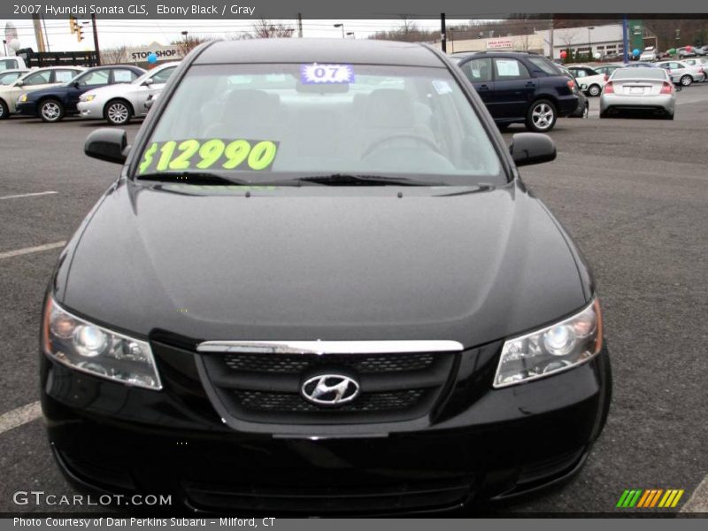 Ebony Black / Gray 2007 Hyundai Sonata GLS