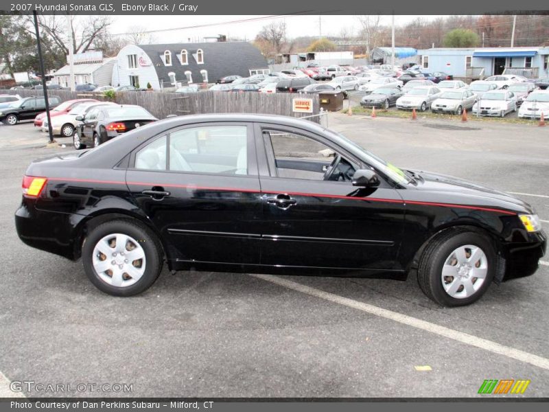 Ebony Black / Gray 2007 Hyundai Sonata GLS