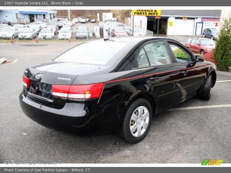 Ebony Black / Gray 2007 Hyundai Sonata GLS
