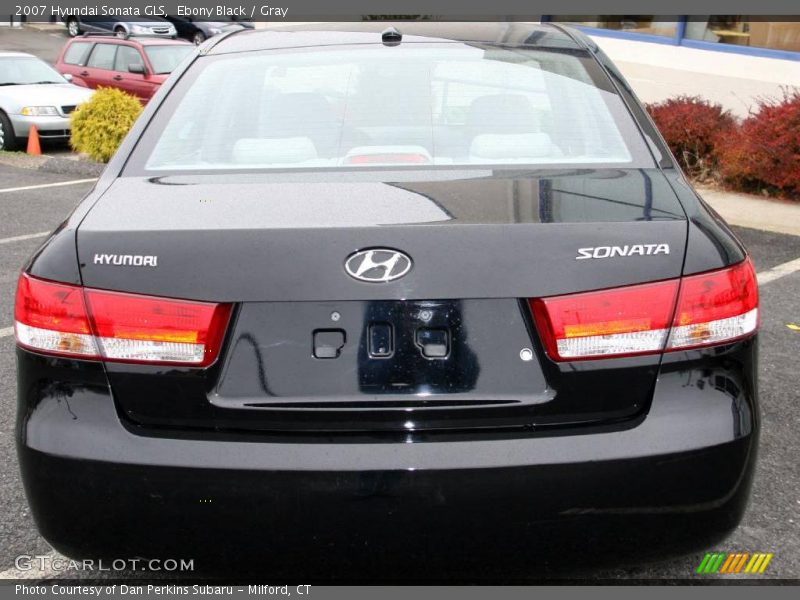 Ebony Black / Gray 2007 Hyundai Sonata GLS