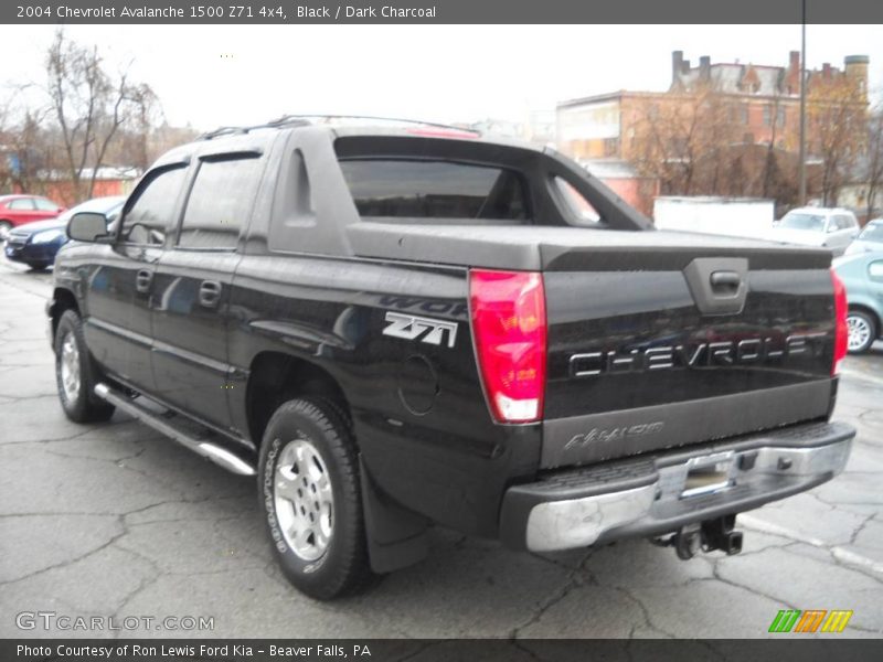 Black / Dark Charcoal 2004 Chevrolet Avalanche 1500 Z71 4x4