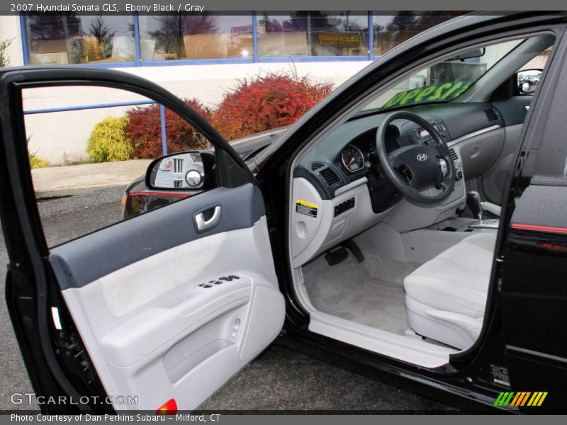 Ebony Black / Gray 2007 Hyundai Sonata GLS