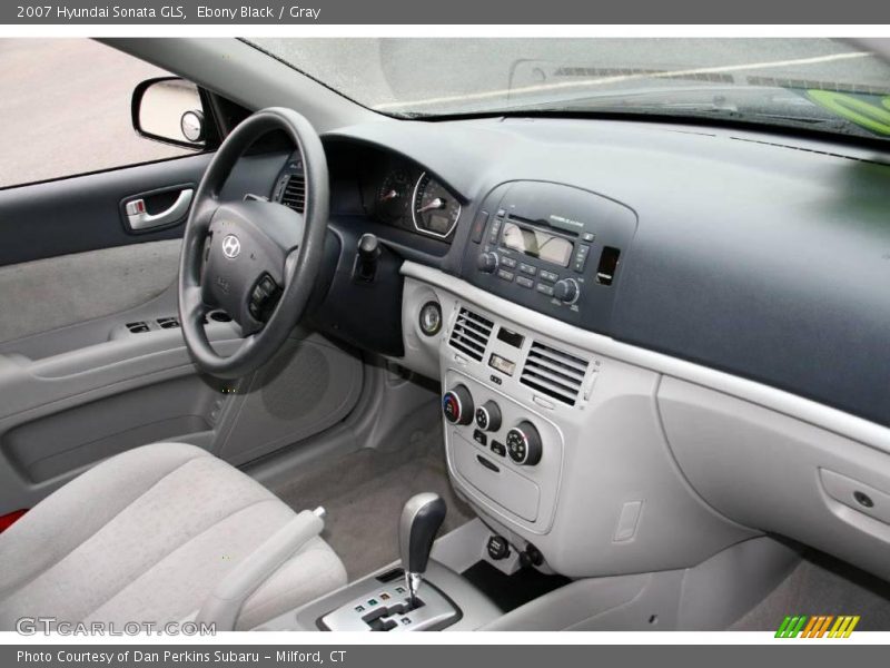 Ebony Black / Gray 2007 Hyundai Sonata GLS
