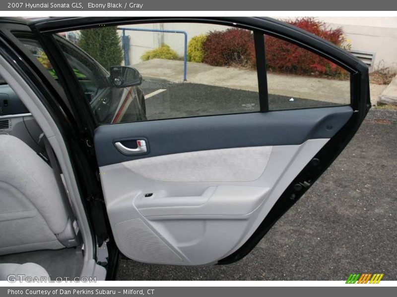 Ebony Black / Gray 2007 Hyundai Sonata GLS