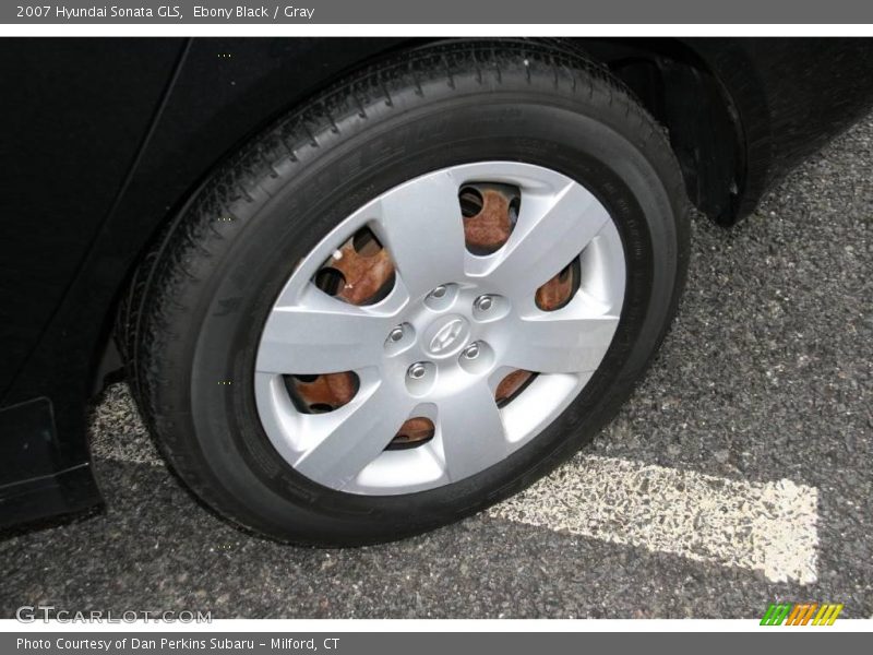 Ebony Black / Gray 2007 Hyundai Sonata GLS