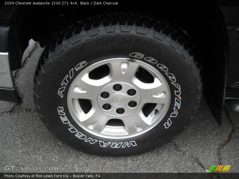 Black / Dark Charcoal 2004 Chevrolet Avalanche 1500 Z71 4x4