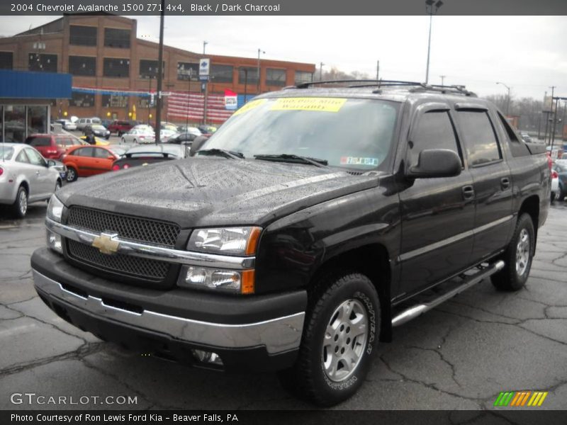 Black / Dark Charcoal 2004 Chevrolet Avalanche 1500 Z71 4x4