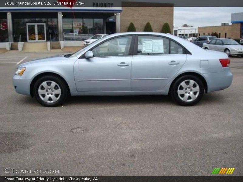 Silver Blue / Gray 2008 Hyundai Sonata GLS