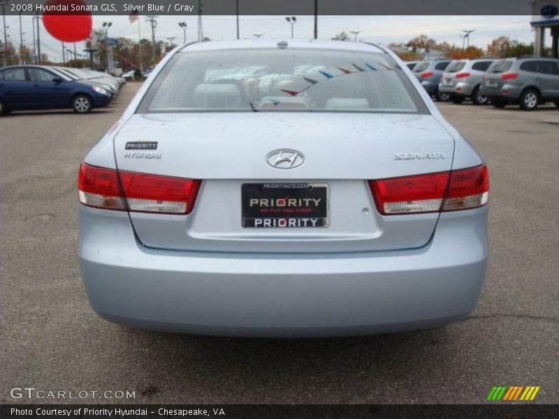 Silver Blue / Gray 2008 Hyundai Sonata GLS